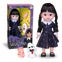 Boneca Vandinha Vavazinha Wandinha Addans Mãozinha Fantasma