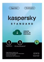 Antivirus Kaspersky Standard Para 1 Equipo Por 1 Año