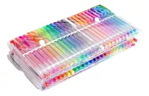 Set 100 Lapiceras Gel Colores Surtidos Estuche Electroimport