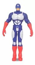 Boneco Articulado Grande Vigilante Azul 45 Cm Mielle