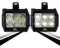 Par Faros 6 Hiper Led Auxiliar Fijo Estrobo Universal