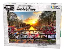Quebra Cabeça Didático Paisagem Amsterdam Premium 500 Peças