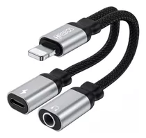 Adaptador Lightning P/ Lightining + Fone P2 Hs-228 Hrebos