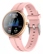 Smartwatch Reloj Inteligente Jd Paris Lite Rosa Pantalla 1.1 Spo2. Color Del Bisel Dorado Diseño De La Malla Silicona -.