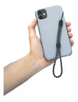 Alça P/ Capinha De Celular Phone Leash Migs Black White