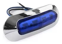 Foco Luz Led Azul 12v D/posicion Lateral P/camion - Generico