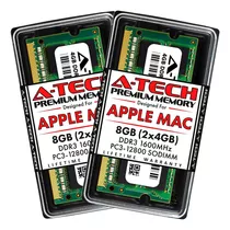 Kit 8gb 2x4gb Para Apple Macbook Pro Ddr3 1600mh Pc3-12800