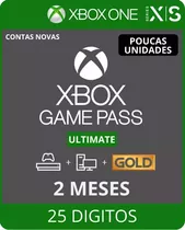 Xbox Game Pass Ultimate 2 Meses - 25 Dig Para Contas Novas
