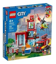 Lego City Quartel Dos Bombeiros 540 Peças 60320