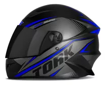 Capacete Moto Fumê + Narigueira R8 Pro Tork