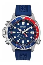 Reloj Citizen Eco-drive Promaster Aqualand Azul Rojo Para