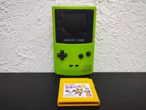 Game Boy Color Kiwi Verde + Juego Original Con Detalle Gbc