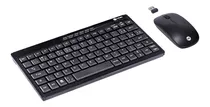 Kit Mouse E Teclado Wifi Sem Fio Mini Slim Flat Pequeno 