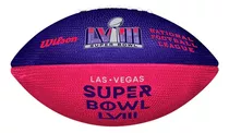 Balón Super Bowl Lviii Las Vegas Junior Wilson Color Azul