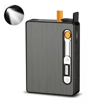 Cigarrera Con Encendedor Electrico, Lampara Led Cargador Usb