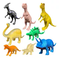  Dinossauro Rex Kit Brinquedo Criança Dino Borracha Coleção