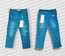Pantalon De Jean Elastizado Nena Talle 3-3x Importado Envios