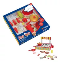 Mini Chef Kit Cozinha Infantil Fogãozinho Utensílios Xalingo