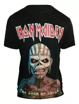 Remera Estampada - Iron Maiden - Rock - Brilla En Oscuridad