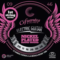 Cuerdas Guitarra Electrica 09-46 Nickel Plated Ac9 Cifuentes