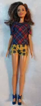 Muñeca Barbie Fashionista # 52 Plaid On Plaid 28 Cm