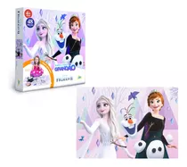 Jogo Quebra Cabeça Puzzle Frozen2 C/ 48 Peças Usado Seminovo