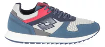 Zapatillas Lotto Runner Plus Hombre En Azul Y Rojo | Dexter