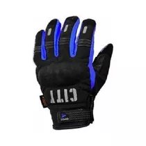 Guantes Moto Frio Madbike City Touch Con Proteccion N/azul