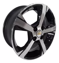 Rodas Chev Onix Ltz Celta Prisma Aro 14 4x100 (jogo) + Bicos Cor Preto Com Diamantado