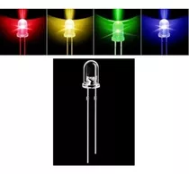 Led 5mm Transparentes De Alta Intensidad  Colores 0.15 Cent 