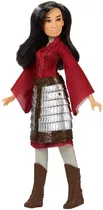 Boneca Princesa Disney Mulan E8633 Traje Guerreira Hasbro