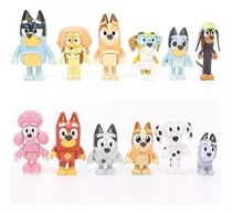 12pcs Bluey Family & Friends Figure Model Toy Toy Gift Cn