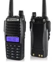 Rádio Comunicador Baofeng Uv-82 Dual Band Rádio Fm + Fone Cor Preto