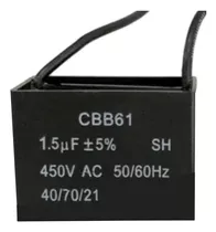 Capacitor/condensador Aires Acond Y Ventilador 1,5uf 450vac