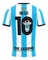 Camisa Messi Comemorativa Copa Do Mundo 2022 Argentina
