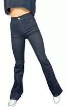 Jeans Mujer Oxford Black Elastizado Tiro Alto