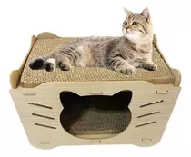 Cama Para Gatos Gatos Rascador Casa De Madera 