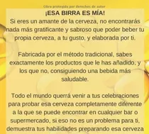 Libro Cómo Hacer Cerveza Casera ¡esa Birra Es Mía! Todo Lo