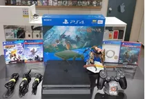 Videogame Sony Playstation 4 Slim 500gb Seminovo Impecável C/ Garantia + Brindes Envio Imediato