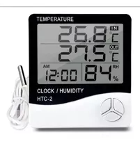 Termohigrómetro Digital C/ Sonda Higrometro Termometro Reloj