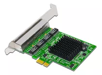 Placa De Rede Asmedia 4 Portas Gigabit Pci Express Realtek