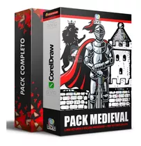 Pack Medieval Escudos Simbolos Castelos Vetorizados Cdr