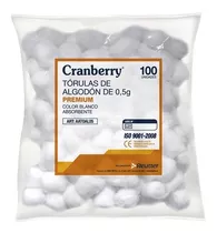 Algodón Cranberry Torula 0,5 Gr 100 Unidades (pack 5 Bolsas