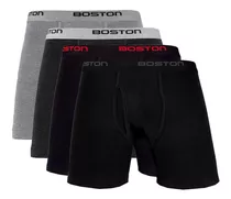 Pack X4 Bóxer Boston Largo Por Un Precio De Oferta