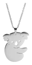 Collar Koala Kawaii Acero Inoxidable Regalo Oso Gran Calidad