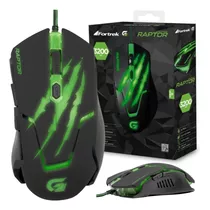Mouse Gamer Profissional 3200dpi Verde Para Notebook Acer Hp