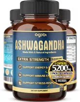 Ashwagandha 5200mg 90caps Rinde 3 Meses Eeuu