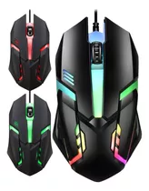 Mouse Raton Gamer Usb Optico Luces Rbg