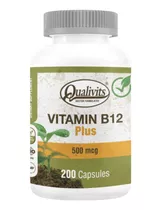 Vitamina B12 Plus Qualivits® 500mcg X 200 Cápsulas