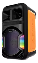 Parlante Karaoke Rgb Con Microfono Y Bluetooth Audiolab 805 Color Negro